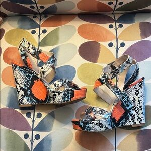 Stylish Multicolor Wedge Sandals